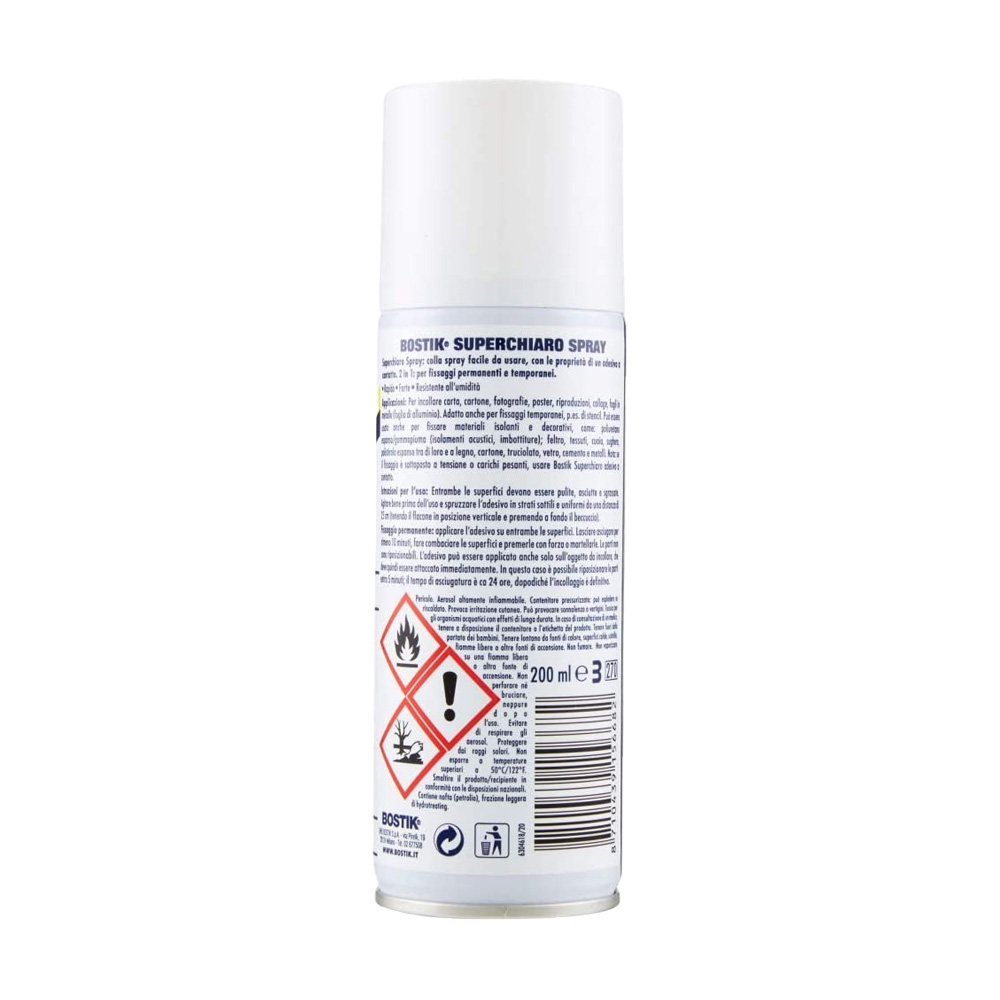 Colla a Contatto Superchiaro 200 ml BOSTIK - per Plastica, Pelle, Legno e Cuoio